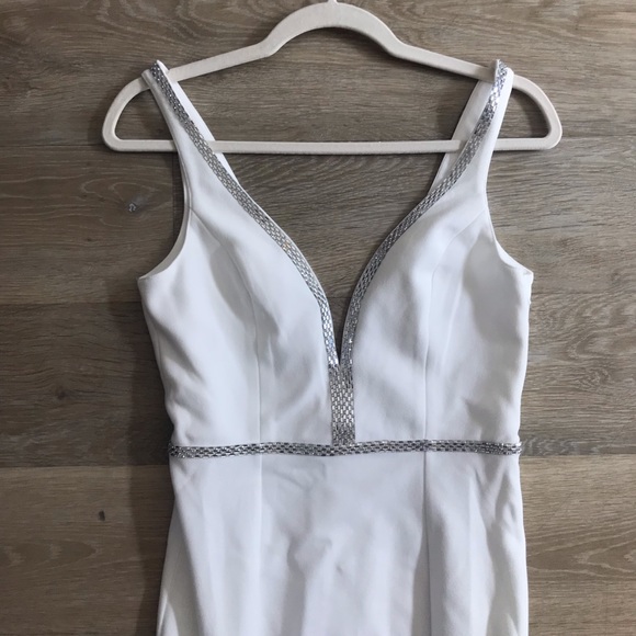 Lulus Mermaid White Rhinestone Maxi Dress - Picture 2 of 16